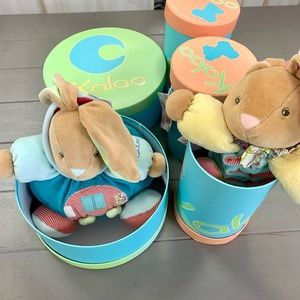 SOLD KALOO plush rabbit and musical ones